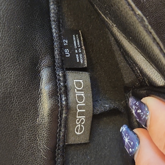 DONATION SALE, BOGO FREE Black vegan leather pants - Picture 3 of 4